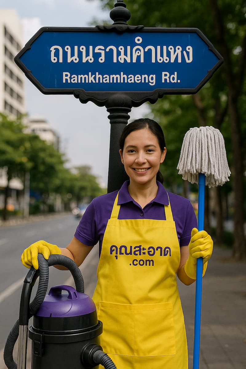 ทำความสะอาด ถนนรามคำแหง
